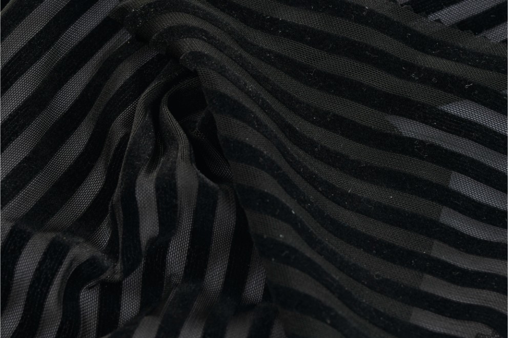 Lyc Tulle Flock Print